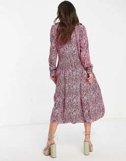 Y.A.S Sweety Printed Midi Dress In Pink For Women Bridal Rose 9 Y.A.S Sweety Printed Midi Dress In Pink For Women Bridal Rose -Women's Y.A.S Sales Shop unnamed file 1017