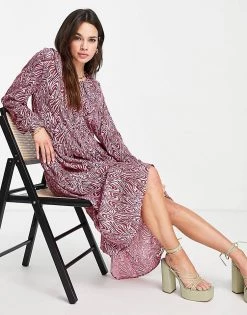 Y.A.S Sweety Printed Midi Dress In Pink For Women Bridal Rose 11 Y.A.S Sweety Printed Midi Dress In Pink For Women Bridal Rose -Women's Y.A.S Sales Shop unnamed file 1019