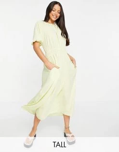 Y.A.S Tall Y.A.S. Tall Midi Tea Dress In Green For Women Jade Polka Dot -Women's Y.A.S Sales Shop unnamed file 1094