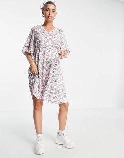 Y.A.S. V-neck Floral Mini Dress In Multi For Women Floral Multi 11 Y.A.S. V-neck Floral Mini Dress In Multi For Women Floral Multi -Women's Y.A.S Sales Shop unnamed file 1114