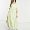 Y.A.S. Polka Dot Midi Tea Dress In Green For Women Jade Polka Dot