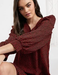 Y.A.S. Abali Printed Volume Sleeve V-neck Smock Dress For Women Black 9 Y.A.S. Abali Printed Volume Sleeve V-neck Smock Dress For Women Black -Women's Y.A.S Sales Shop unnamed file 1172