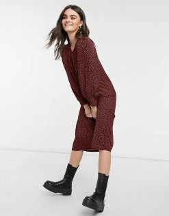 Y.A.S. Abali Printed Volume Sleeve V-neck Smock Dress For Women Black 10 Y.A.S. Abali Printed Volume Sleeve V-neck Smock Dress For Women Black -Women's Y.A.S Sales Shop unnamed file 1173