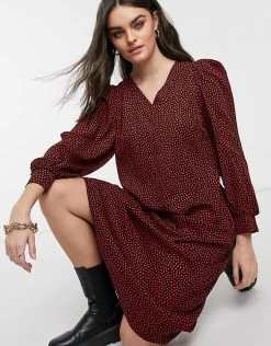 Y.A.S. Abali Printed Volume Sleeve V-neck Smock Dress For Women Black 11 Y.A.S. Abali Printed Volume Sleeve V-neck Smock Dress For Women Black -Women's Y.A.S Sales Shop unnamed file 1174