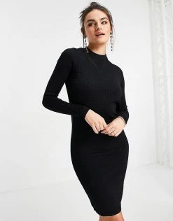 Y.A.S Sage Long Sleeve Jumper Dress For Women Black 10 Y.A.S Sage Long Sleeve Jumper Dress For Women Black -Women's Y.A.S Sales Shop unnamed file 1208