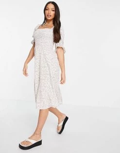 Y.A.S Tall Y.A.S. Tall Shirred Bodice Midi Dress In Floral For Women Floral Multi 10 Y.A.S Tall Y.A.S. Tall Shirred Bodice Midi Dress In Floral For Women Floral Multi -Women's Y.A.S Sales Shop unnamed file 1218