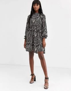 Y.A.S Tall Aritta Tiger Print Smock Dress For Women Zebra Print -Women's Y.A.S Sales Shop unnamed file 1248