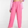 Y.A.S Tailored High Waist Trouser Co-ord In Pink For Women Shocking Pink 1 Y.A.S Tailored High Waist Trouser Co-ord In Pink For Women Shocking Pink -Women's Y.A.S Sales Shop unnamed file 1255
