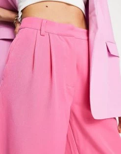 Y.A.S Tailored High Waist Trouser Co-ord In Pink For Women Shocking Pink 10 Y.A.S Tailored High Waist Trouser Co-ord In Pink For Women Shocking Pink -Women's Y.A.S Sales Shop unnamed file 1258