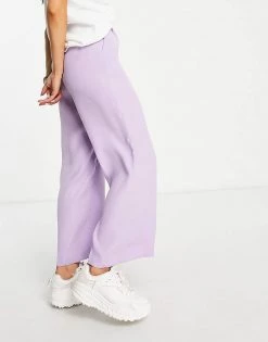 Y.A.S Exclusive Wide Leg Trousers In Lilac For Women -Women's Y.A.S Sales Shop unnamed file 1276