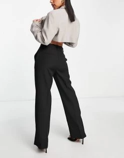 Y.A.S Straight Leg Tailored Trousers Co-ord In Black For Women -Women's Y.A.S Sales Shop unnamed file 1290