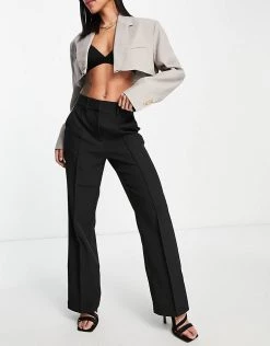 Y.A.S Straight Leg Tailored Trousers Co-ord In Black For Women -Women's Y.A.S Sales Shop unnamed file 1292