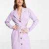 Y.A.S Exclusive Tailored Blazer Mini Dress With Cut Out Back And Belt In Purple For Women -Women's Y.A.S Sales Shop unnamed file 130