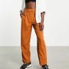 Y.A.S Tailored Dad Trousers In Brown For Women