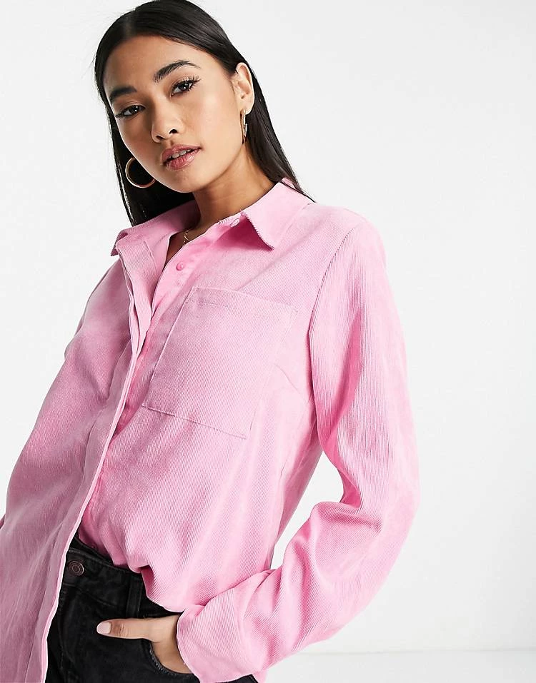 Y.A.S Mini Cord Jacket And Trouser Co-ord In Pink 3 Y.A.S Mini Cord Jacket And Trouser Co-ord In Pink