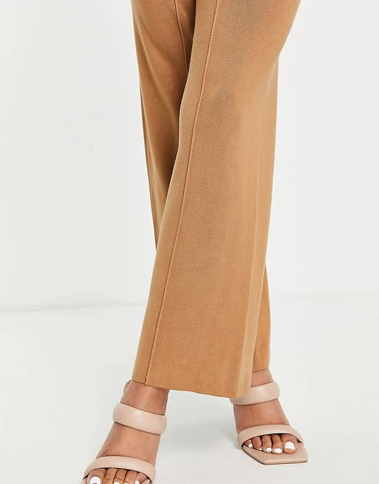 Y.A.S Co-ord Wide Leg Trouser In Camel For Women 5 Y.A.S Co-ord Wide Leg Trouser In Camel For Women - Image 3