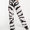 Y.A.S Knitted Wide Leg Trouser Co-ord In Zebra Print For Women Black 1 Y.A.S Knitted Wide Leg Trouser Co-ord In Zebra Print For Women Black -Women's Y.A.S Sales Shop unnamed file 1335