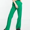 Y.A.S Tailored Dad Trousers Co-ord In Bright Green For Women 2 Y.A.S Tailored Dad Trousers Co-ord In Bright Green For Women -Women's Y.A.S Sales Shop unnamed file 1357