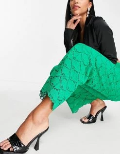 Y.A.S Lace Trouser Co-ord In Green For Women 9 Y.A.S Lace Trouser Co-ord In Green For Women -Women's Y.A.S Sales Shop unnamed file 1364