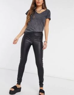 Y.A.S Leather Leggings In Black For Women -Women's Y.A.S Sales Shop unnamed file 1376