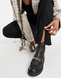 Y.A.S Split Front Trouser In Black For Women -Women's Y.A.S Sales Shop unnamed file 1405