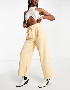 Y.A.S Tailored High Waisted Cropped Trouser In Cream For Women -Women's Y.A.S Sales Shop unnamed file 1410