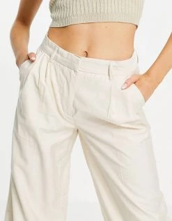 Y.A.S Tailored Trouser Co-ord In Cream For Women Tapioca -Women's Y.A.S Sales Shop unnamed file 1419