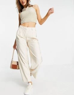 Y.A.S Tailored Trouser Co-ord In Cream For Women Tapioca -Women's Y.A.S Sales Shop unnamed file 1420