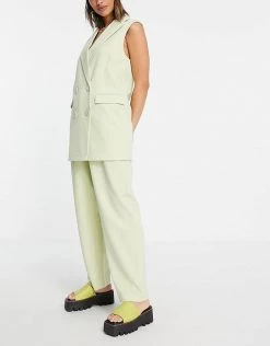 Y.A.S Sleeveless Blazer And Tailored Trousers In Light Green -Women's Y.A.S Sales Shop unnamed file 1424