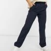 Y.A.S Tailored Wide Leg Trousers In Navy For Women Black -Women's Y.A.S Sales Shop unnamed file 1449