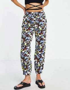 Y.A.S Rosita Printed Joggers Co-ord In Black For Women
