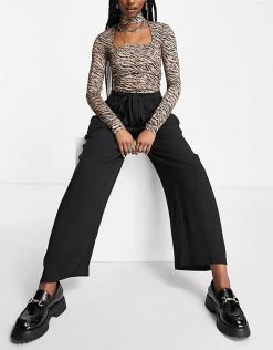 Y.A.S. Ovila High Waist Wide Leg Trousers In Black For Women -Women's Y.A.S Sales Shop unnamed file 1511