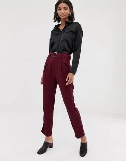 Y.A.S Belted Trouser For Women Port Royale