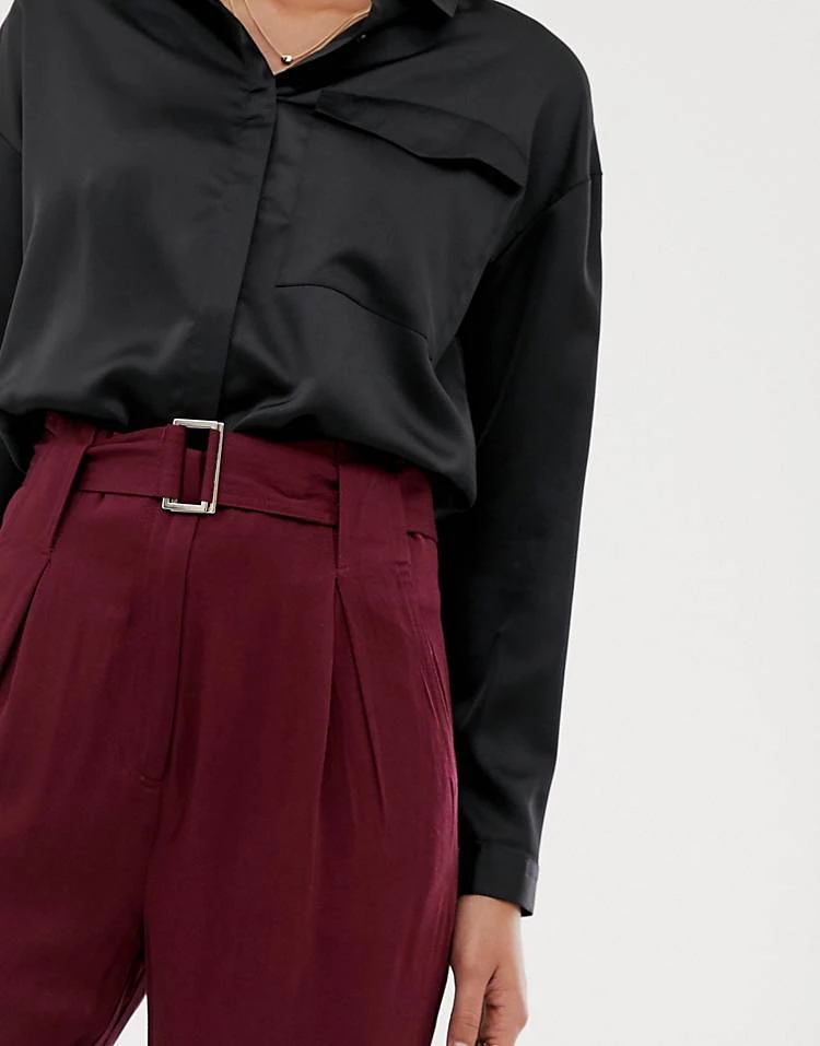 Y.A.S Belted Trouser For Women Port Royale 4 Y.A.S Belted Trouser For Women Port Royale - Image 3