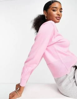 Y.A.S Volume Sleeve Jumper In Pink For Women -Women's Y.A.S Sales Shop unnamed file 1610