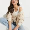 Y.A.S Textured Knit Cardigan In Pale Pink For Women -Women's Y.A.S Sales Shop unnamed file 1628