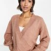 Y.A.S Wrap Front Jumper In Camel For Women -Women's Y.A.S Sales Shop unnamed file 1643