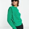 Y.A.S Cable Shoulder Detail Jumper In Green For Women 1 Y.A.S Cable Shoulder Detail Jumper In Green For Women -Women's Y.A.S Sales Shop unnamed file 1658