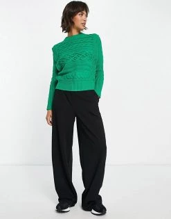 Y.A.S Cable Shoulder Detail Jumper In Green For Women 10 Y.A.S Cable Shoulder Detail Jumper In Green For Women -Women's Y.A.S Sales Shop unnamed file 1661