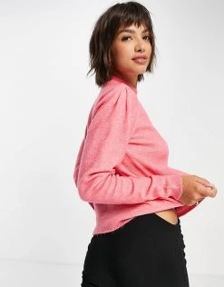 Y.A.S Puff Detail Jumper In Pink For Women -Women's Y.A.S Sales Shop unnamed file 1665