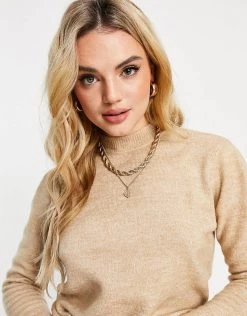 Y.A.S Oversized Collar Jumper In Beige For Women -Women's Y.A.S Sales Shop unnamed file 1670