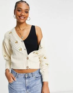 Y.A.S Knitted Cardigan With Floral Embroidery In Cream For Women 9 Y.A.S Knitted Cardigan With Floral Embroidery In Cream For Women -Women's Y.A.S Sales Shop unnamed file 1680