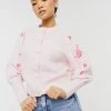 Y.A.S Petite Exclusive Cardigan With Embroidered Sleeves In Pink For Women 2 Y.A.S Petite Exclusive Cardigan With Embroidered Sleeves In Pink For Women -Women's Y.A.S Sales Shop unnamed file 1697