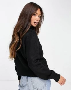 Y.A.S Frill Collar Jumper In Black For Women 9 Y.A.S Frill Collar Jumper In Black For Women -Women's Y.A.S Sales Shop unnamed file 1709