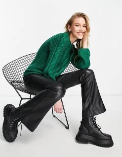 Y.A.S. Jenna Rib Knit Jumper In Green For Women Evergreen 9 Y.A.S. Jenna Rib Knit Jumper In Green For Women Evergreen -Women's Y.A.S Sales Shop unnamed file 1774