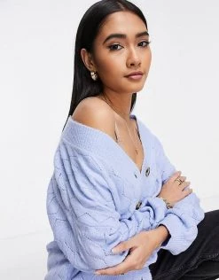 Y.A.S. Stremla Knit Detail Cardigan In Blue For Women Windsurfer 9 Y.A.S. Stremla Knit Detail Cardigan In Blue For Women Windsurfer -Women's Y.A.S Sales Shop unnamed file 1779