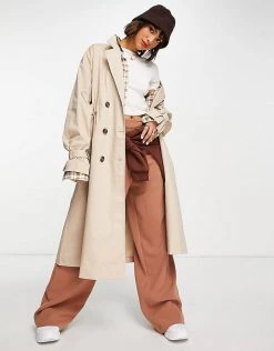 Y.A.S Trench Coat With Draw Cord Waist In Beige For Women -Women's Y.A.S Sales Shop unnamed file 1806