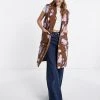 Y.A.S Padded Floral Gilet In Brown For Women -Women's Y.A.S Sales Shop unnamed file 1821