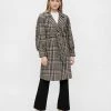 Y.A.S Belted Coat In Mono Check For Women -Women's Y.A.S Sales Shop unnamed file 1836