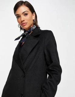 Y.A.S Asymmetric Coat In Black For Women -Women's Y.A.S Sales Shop unnamed file 1842
